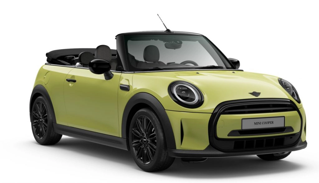 mini cooper cabrio classic trim zesty yellow 17 tentacle spoke schwarz